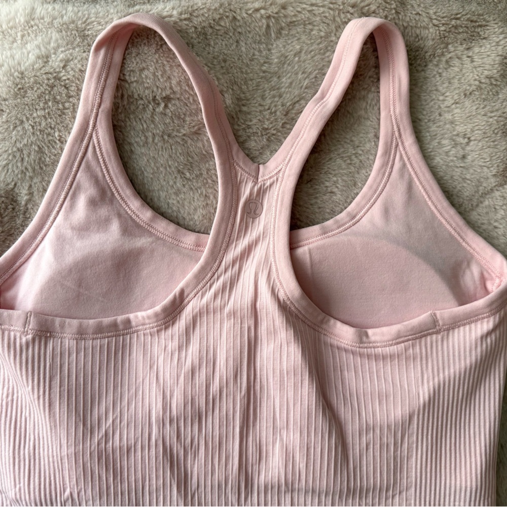 NWT Lululemon Ebb to Street Tank Top Flush Pink Size 8 - Picture 7 of 10